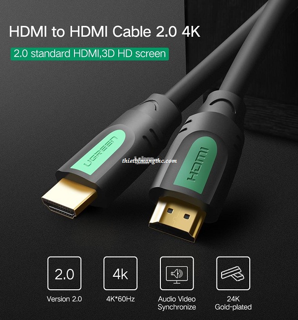 Cáp HDMI 2.0 1,5m Ugreen 40461